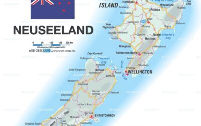 Neuseeland Karte